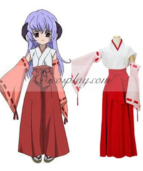 

Higurashi When They Cry Hanyu Furude Cosplay Costume E001