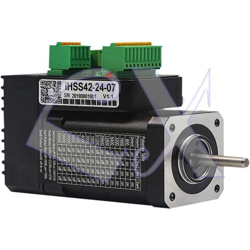 

JMC NEMA17 IHSS42-24-07 42 Closed loop stepper Integrated Servo Driver 24VDC 1500rpm 0.7NM Hybrid stepper servo