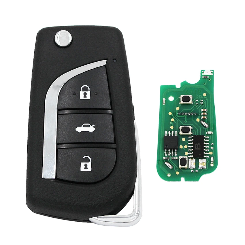 Upgraded Flip Remote Key FOB 304.4MHZ 4C Chip for Toyota RAV4 Avensis Tarago Corolla Land cruiser P/N: 60030 uncut TOY43 blade