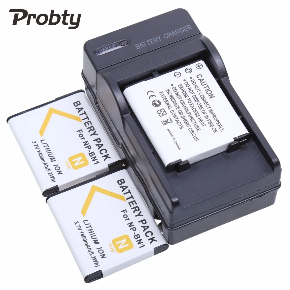 3 قطعة Probty NP-BN1 NP BN1 بطارية الكاميرا + شاحن لسوني DSC-QX10 DSC-QX30 DSC-QX100 DSC-TF1 DSC-TX10 DSC-TX20 DSC-TX30 WX220