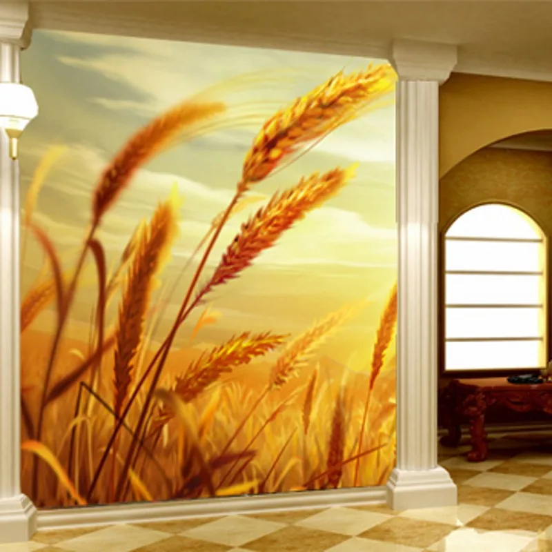 beibehang wallpaper bedroom living room wallpaper TV background cornfield harvest season wallpaper parede para quarto