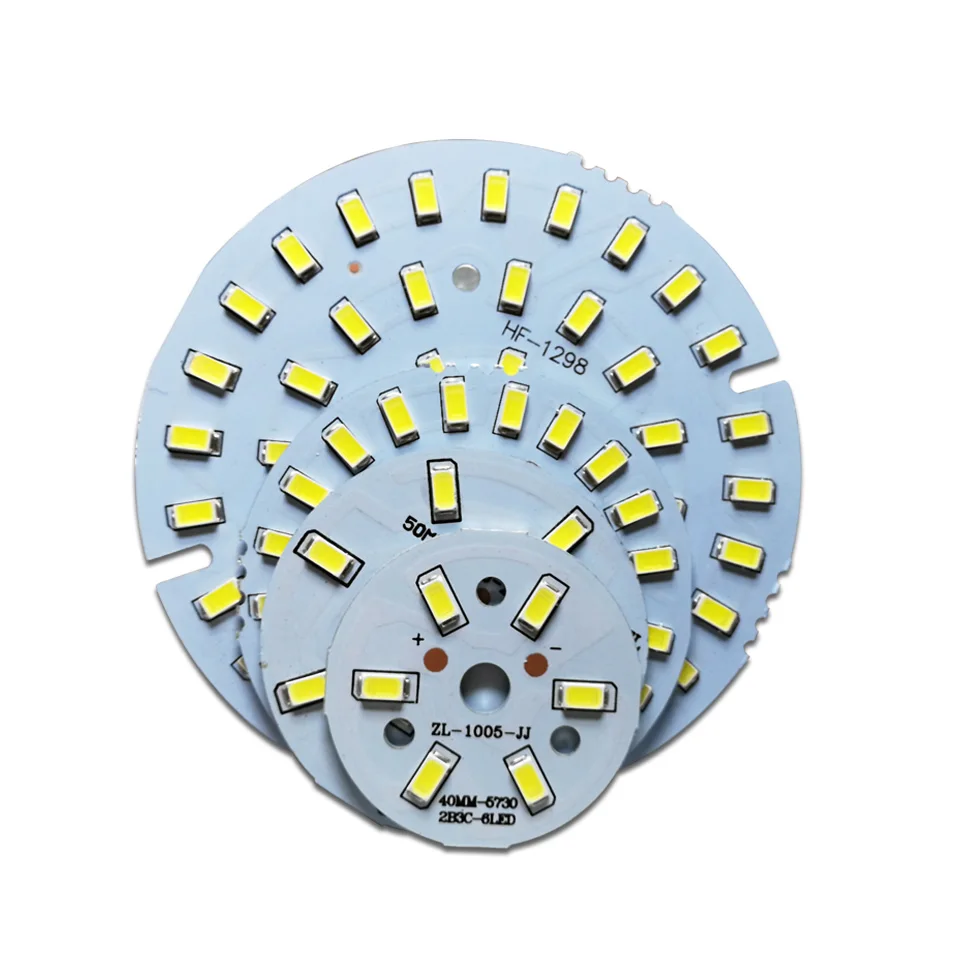 10pcs SMD5730 LED PCB 5W 40mm Brightness SMD Light Board White Natural White Warm White Light Source for DIY LED Bulb