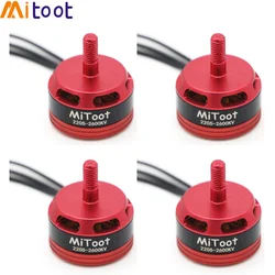 4pcs Mitoot 2205 DX2205 2300KV 2600KV 2-4S Brushless Motor 2 CW & 2 CCW For QAV250 ZMR250 260 Multirotor