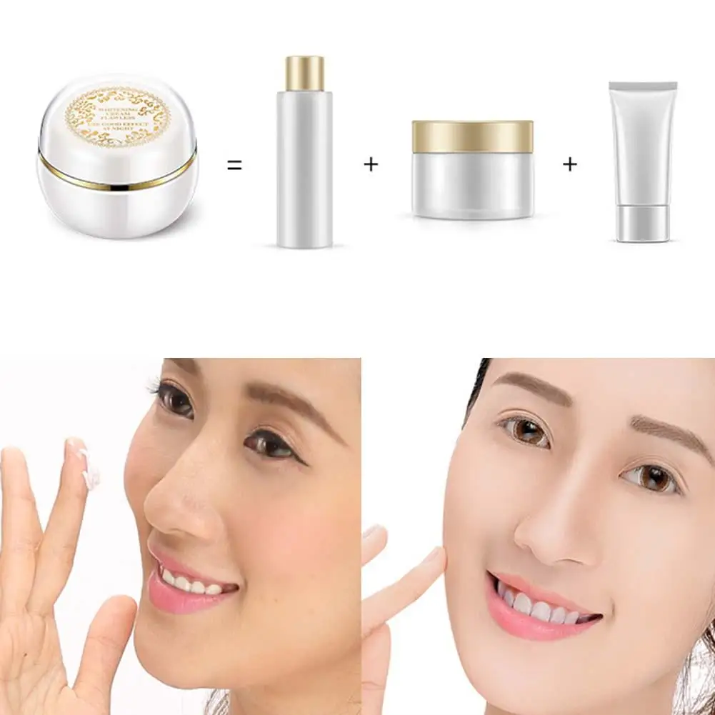 BIOAQUA Face Whitening Cream For Dark Skin Spots Scars Snow White Cream Day Night Face Cream For Skin Whitening Korean Skin Care