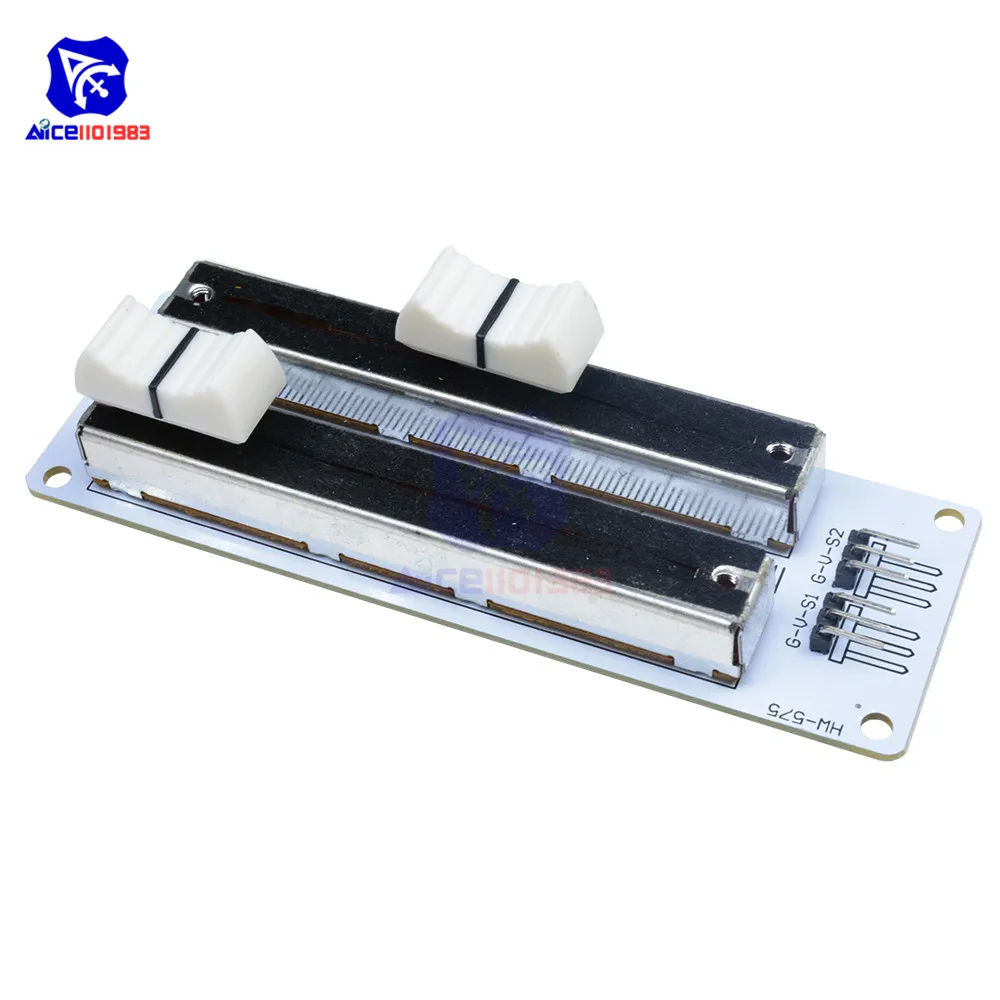 Dubbele Rij Dia Potentiometer 10K Lineaire Schuiven Weerstand Analoge Sensor Module Voor Arduino Mixer Elektronische Bouwsteen