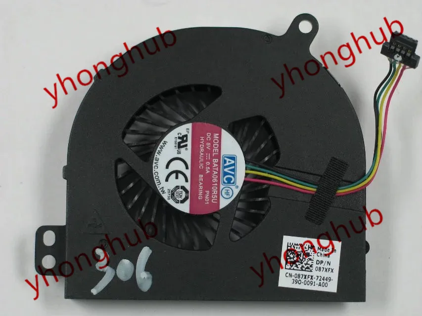 AVC BATA0610R5U PN01 087XFX DC 5V 0.5A Server Cooling Fan