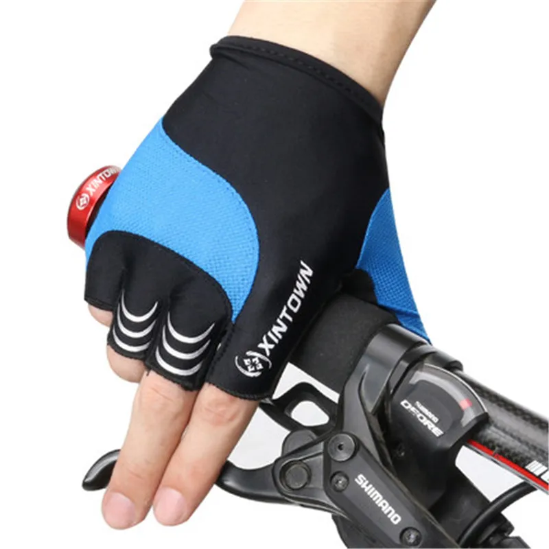 Xintown Brand Cycling Gloves 3D Gel Pad Half Finger Bike Gloves Shockproof mtb Sport Bicycle Riding Gloves Guantes Ciclismo