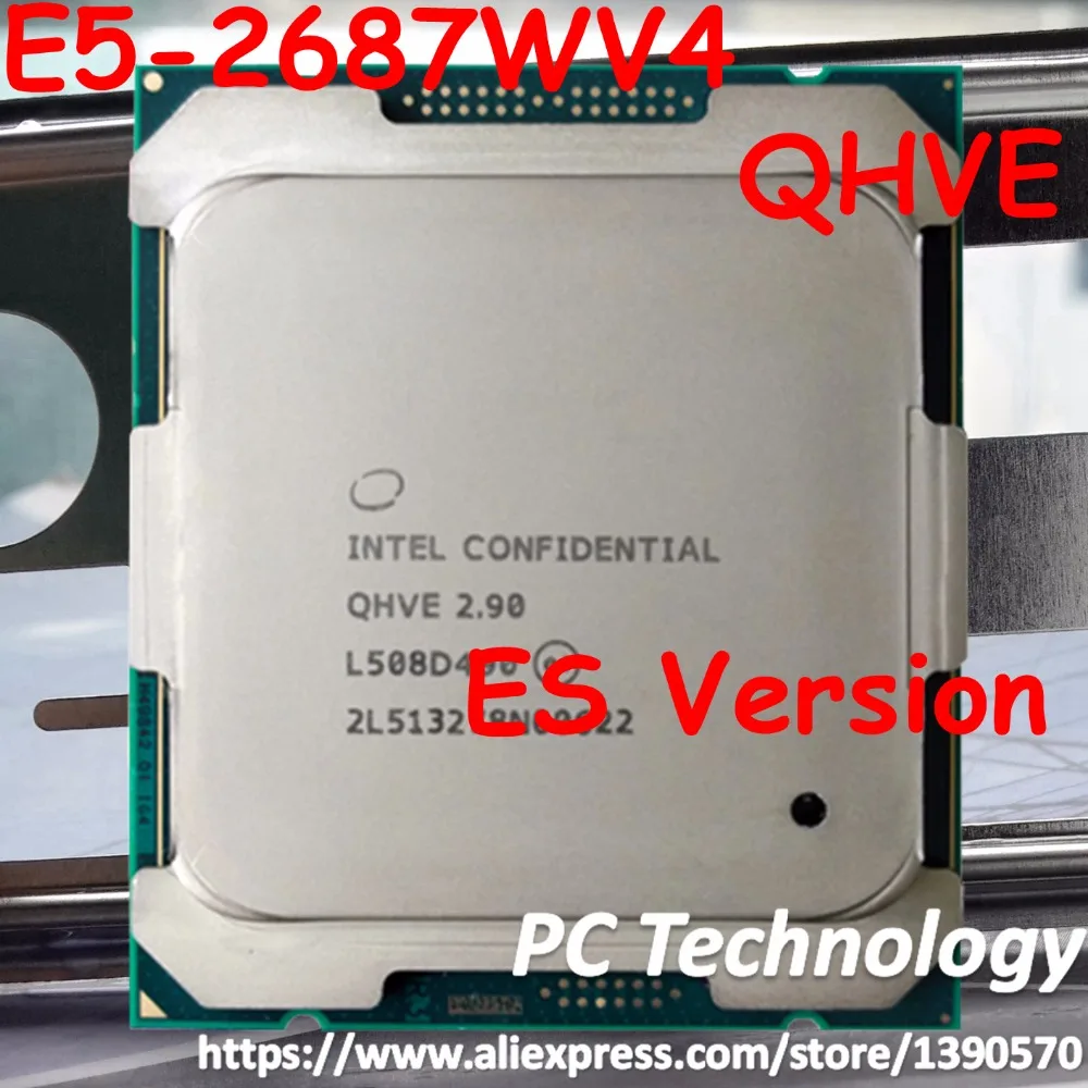 

E5-2687WV4 Original Intel Xeon ES Version E5 2687WV4 2.90GHz 12-Core 30MB SmartCache E5 2687W V4 LGA2011-3 160W 1 year warranty