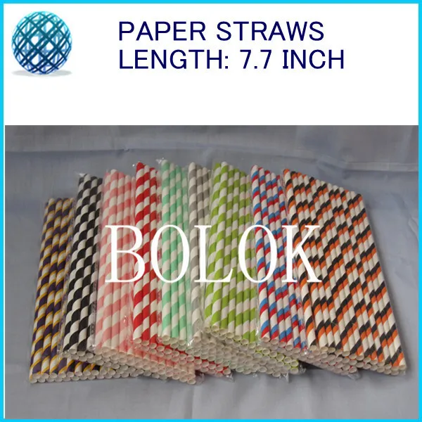 10000pcs Mixed Striped Polka Dot Colorful Pretty Drinking Paper Straws Striped Polka Dot Chevron Wedding Party