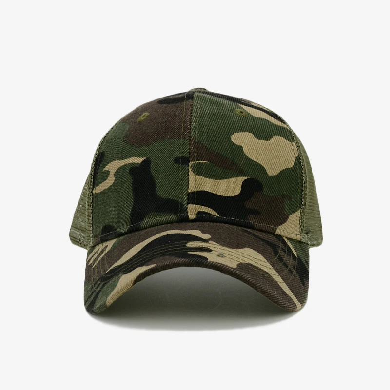 COKK-gorra de béisbol con estampado de camuflaje para hombre y mujer, gorro de béisbol con Cierre trasero, malla deportiva transpirable, sombrilla,