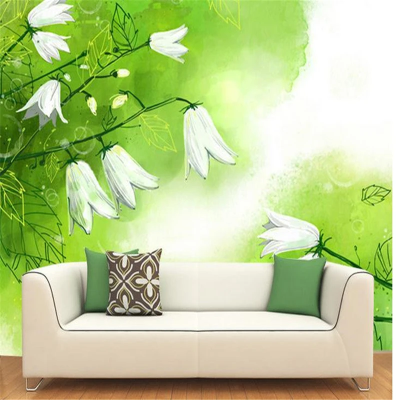 

beibehang video Nature fresh fashion custom personalized wallpaper mural TV wall mural painted backdrop wallpaper