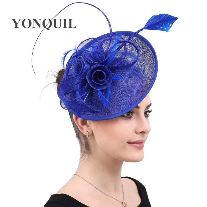 Ladies Church Wedding Hair Accessories Chic Fascinator Headbands Hats Bridal Women Hairpin Headwear Party Wedding Headpiece