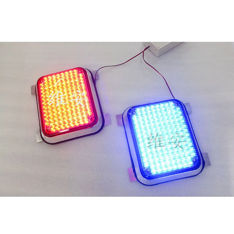 New products Red or blue traffic LED module outdoor solar flashing light