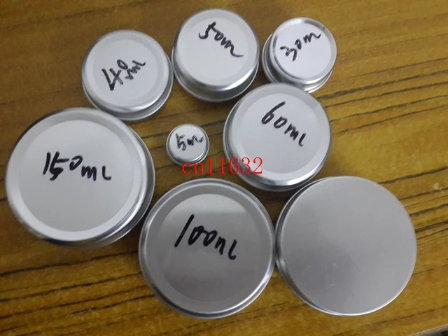 1000 cái/lốc Miễn Phí Vận Chuyển 30 ml Rỗng Nhôm Hộp Nồi Vòng Kim Loại Container Mỹ Phẩm Lưu Trữ Chảo Jar cho Eyeshadow Nail 30 gam