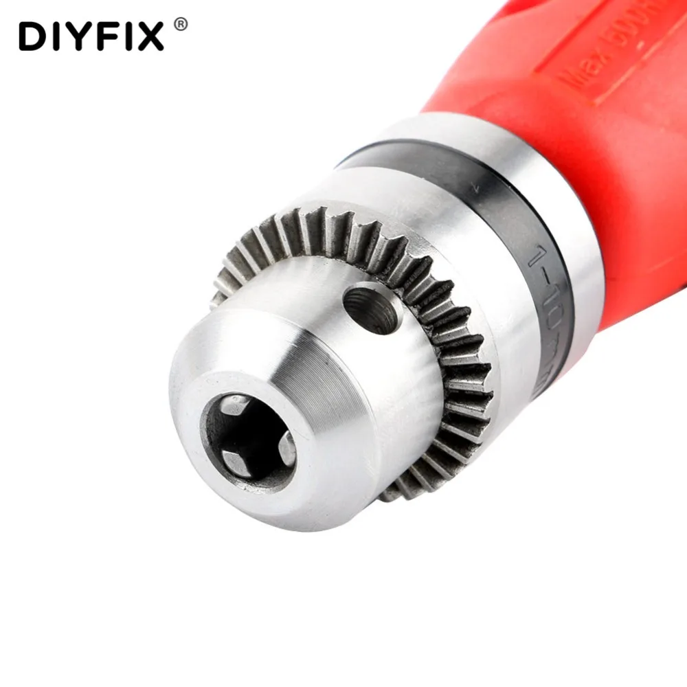 DIYFIX Electronic Drill Right Angle Bend Universal 1.0-10 mm Drill Chuck 90 Degree Angle Drill Extension Shank Accessories