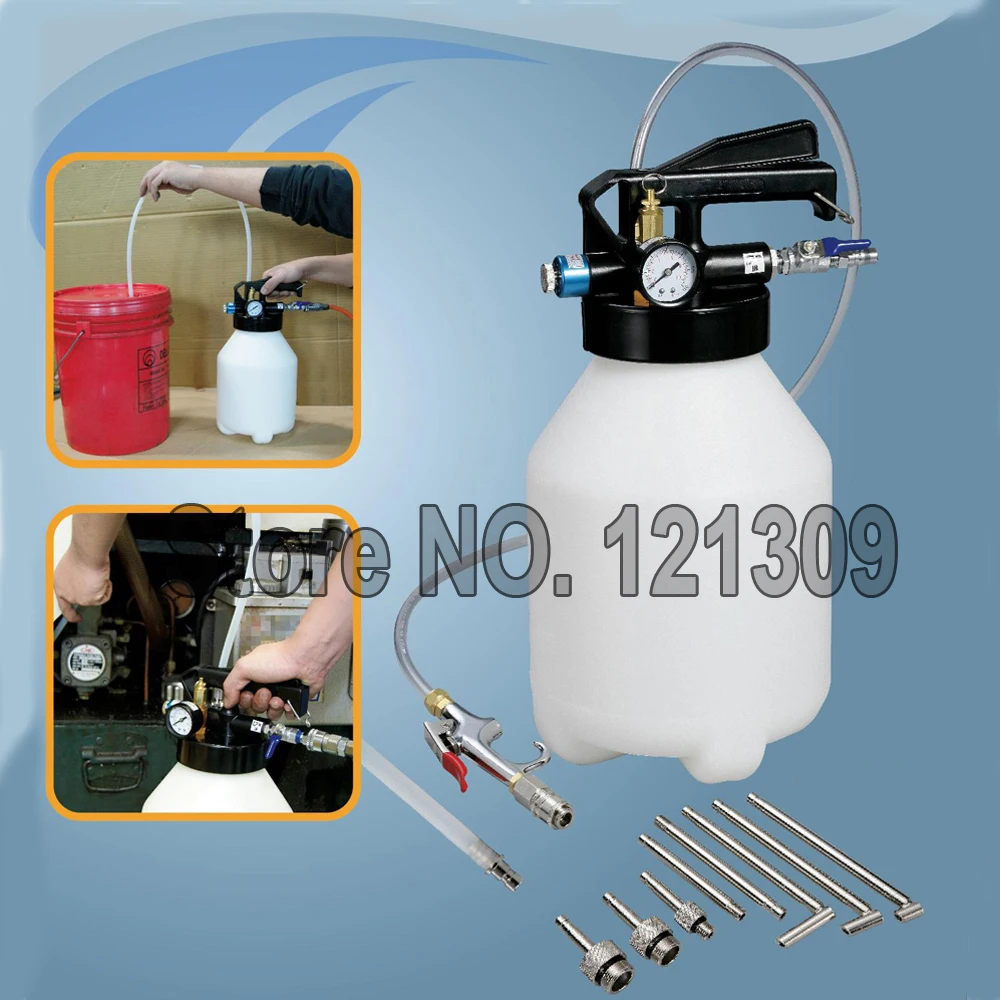 

Pneumatic Automatic Transmission Oil Change Machine Fuel Dispenser Pumping Oil Changer 6L With 8pcs ATF Adaptor