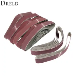 DRELD 5Pcs 760*40mm Abrasive Polishing Sanding Belts Sanding Paper for Belt Sander Grit 60-800 Aluminium Oxide Grinder Band Belt