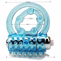 Lasting Vibrators Rings Double CockRing Delay Premature Ejaculation Penis Ball Loop 2Locked Sex Toys Product for Men - Image 6