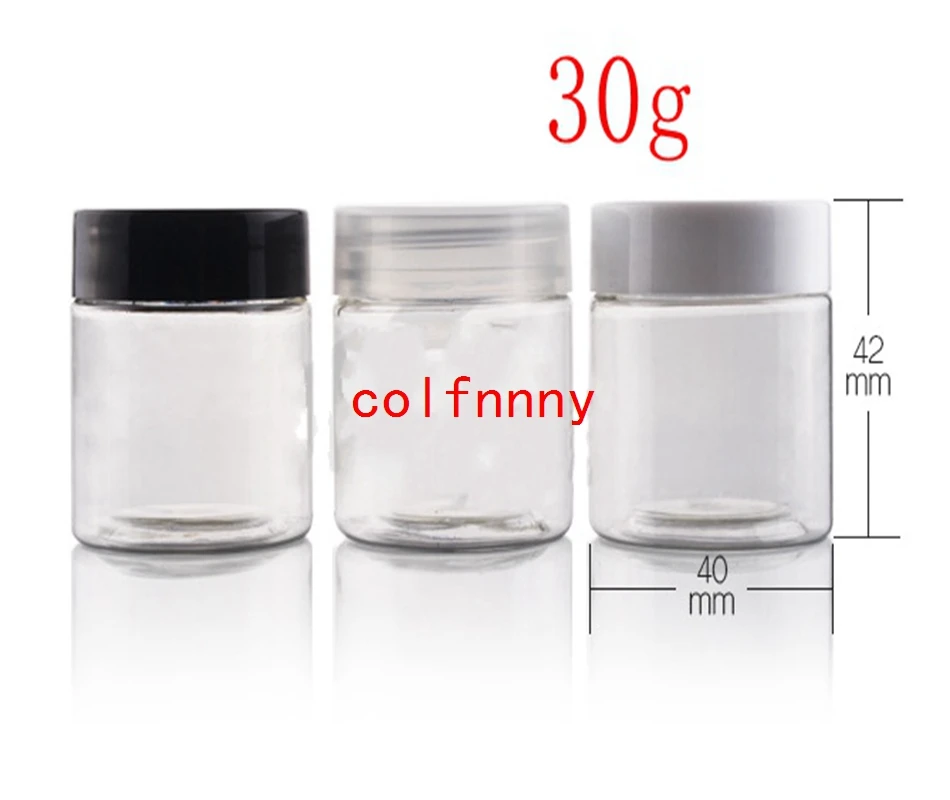 1000pcs/lot Fast Shipping 20g 30g Plastic Cosmetic Jar PET Serum Bottle 30ml Thread Cream Container Factory Wholesale,Cream Jar