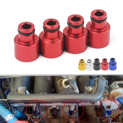 4pcs Fuel Injector Hat Fuel Nozzle Modified Auto Parts Nozzle Adapter Dedicated Fuel Flow Injector Adapter Fuel Injector