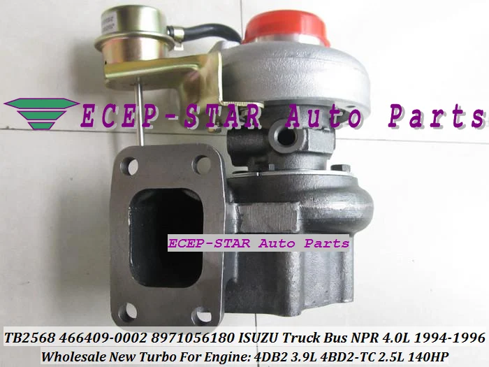 Free Ship TB2568 466409 466409-0002 8971056180 Turbo 8-97105618-0 For ISUZU Truck Bus NPR 4.0L 1994 1996 4DB2 3.9L 4BD2-TC 2.5L