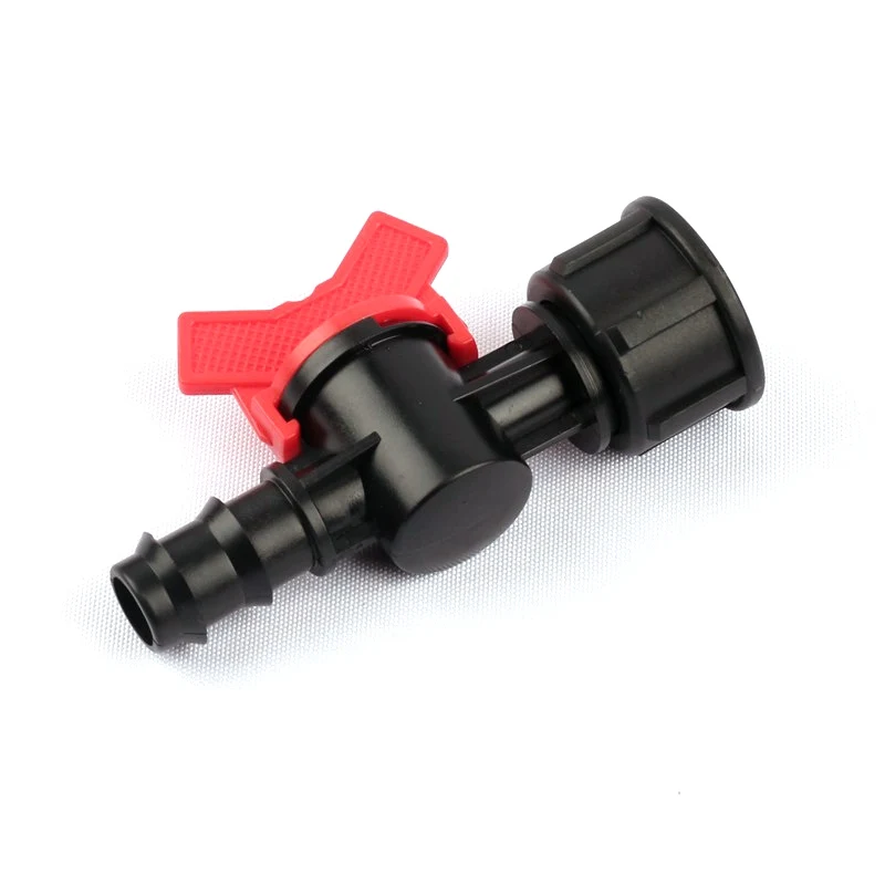 30pcs 3/4 Inch Female Thread to 20mm PE Barbed Adapter Irrigation Hose Valve Drip System Fittings PE Pipe Ball Valve