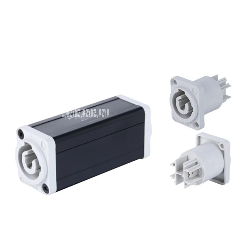 10 pçs/lote novo 16a 250 v ac led fonte de alimentação conector de alta qualidade conversor de energia fase iluminação cabo de extensão de alimentação conector