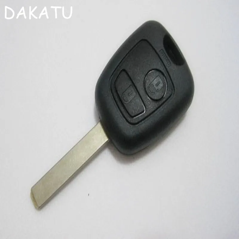 2pcs 2 Button Remote Car Key Shell Case For  Peugeot 206 207 307 407 C2 Replacement VA2 Blade