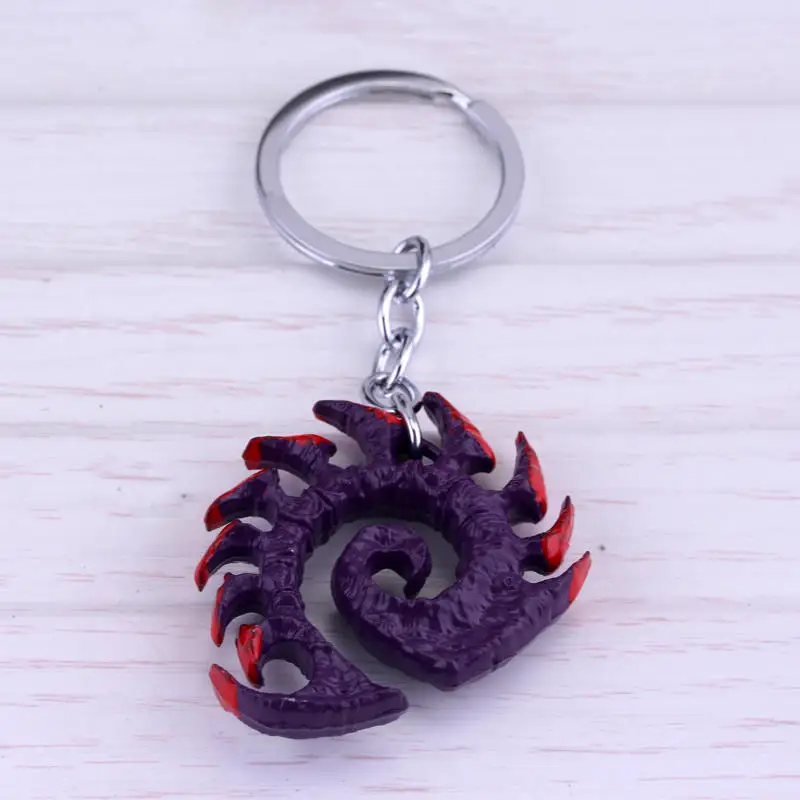 star craft II Terran Symbol Zerg Symbol & Wings Of Liberty Keychain Accessories  Ring Terran Keyring Key Holder Souvenir