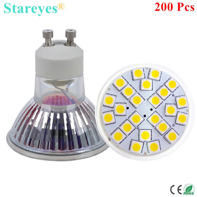 

Free Shipping 200 Pcs 5050 SMD 24 LED 5W GU10 E27 MR16 AC110-240V&DC12V LED Spotlight Bulb LED light Downlight droplight lamp