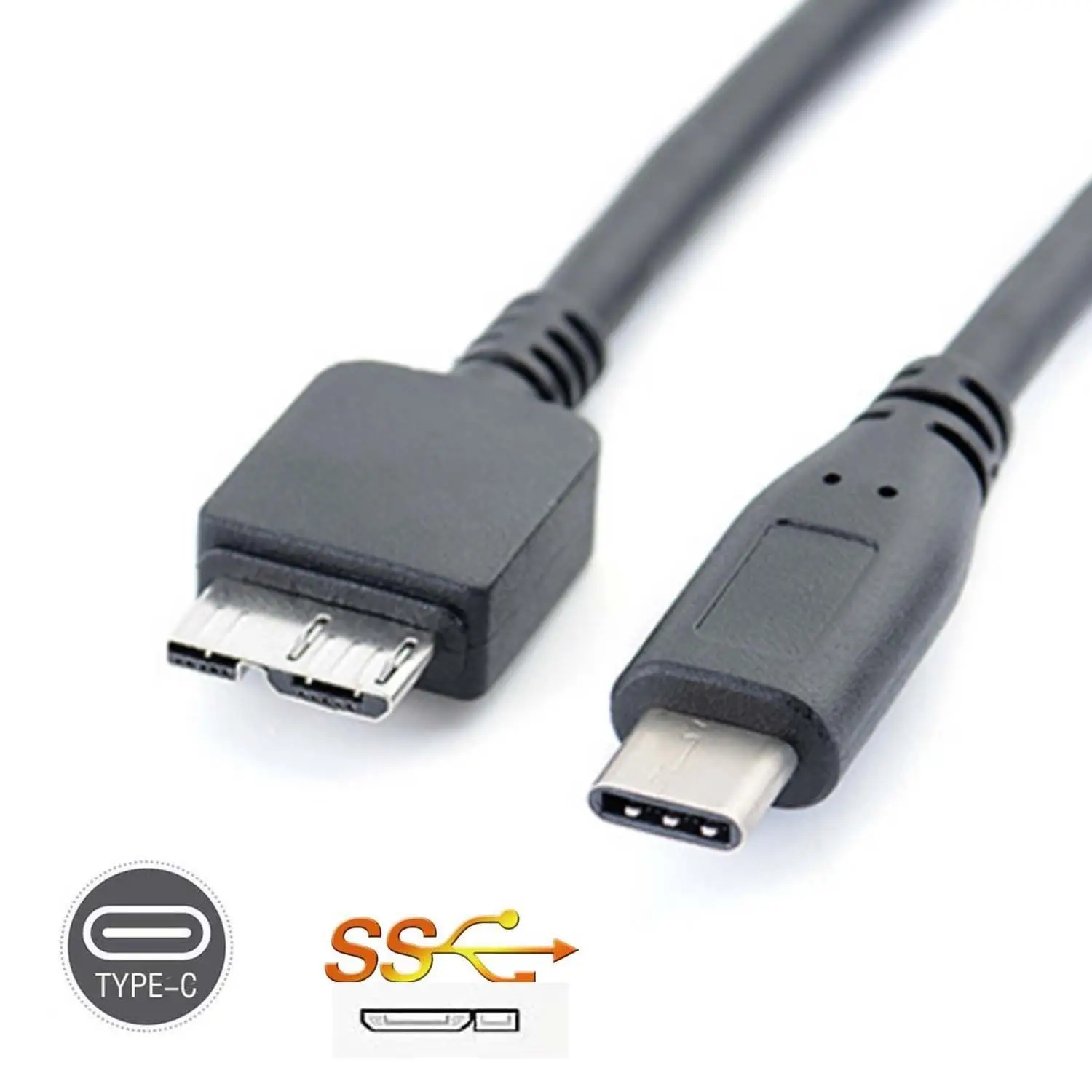 USB 3.1 Type-C to USB 3.0 Micro B Cable Connector For MAC BOOK WINDOWS PC  USB3.1 USB3.0