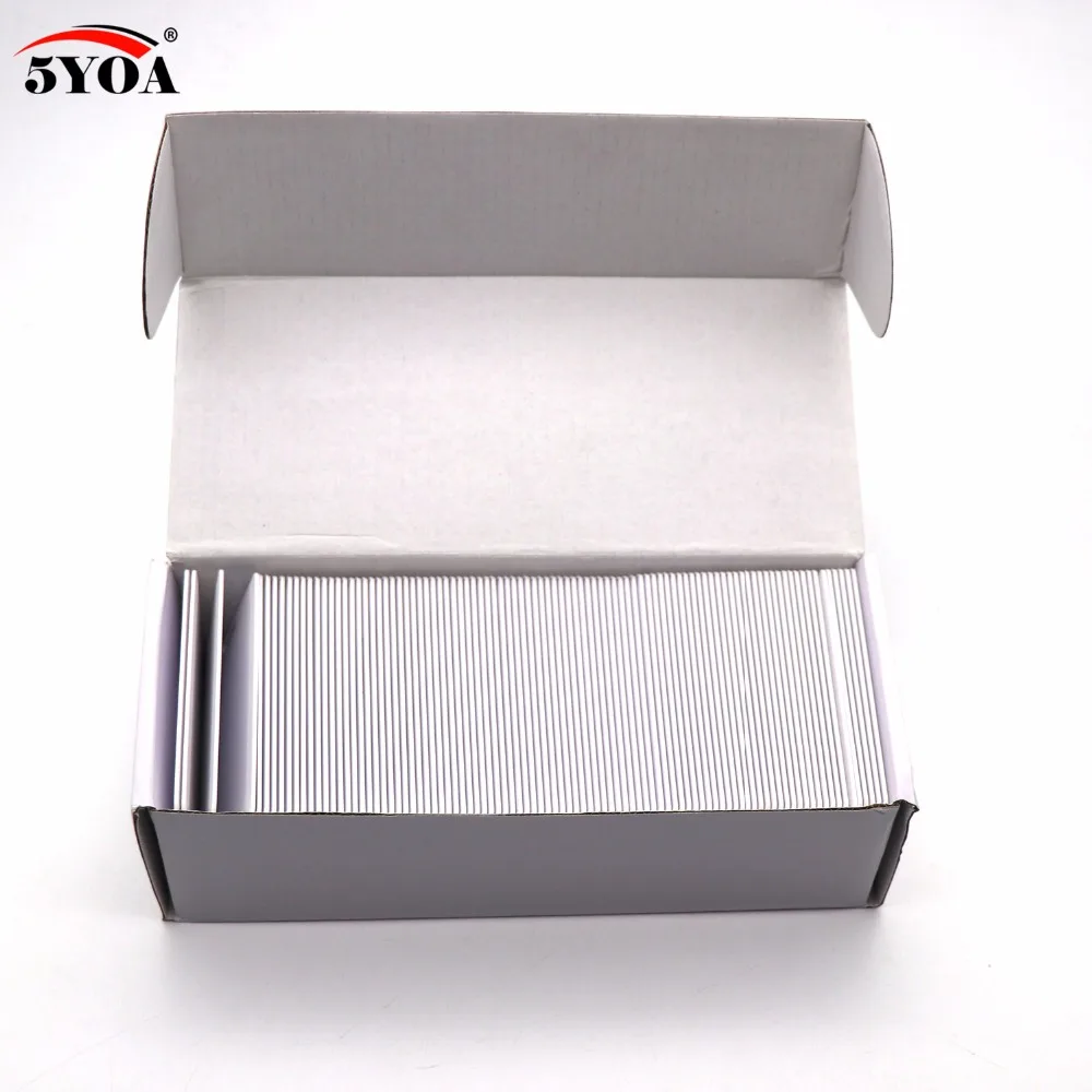 100pcs EM4305 T5577 Thick Blank Card 1.8mm RFID Chip Cards 125 khz Copy Rewritable Writable Rewrite Duplicate 125khz