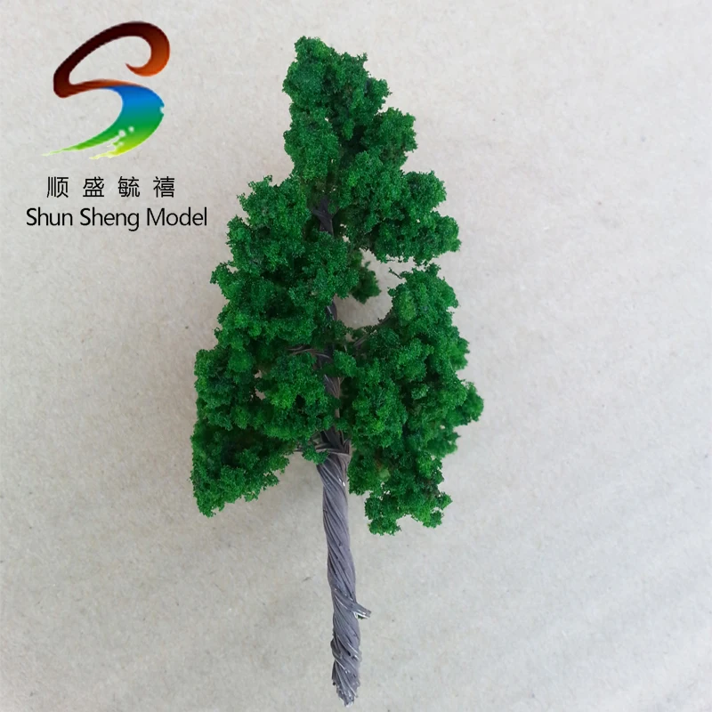 8cm New scale model DIY model making trees Green Model Wired Treesfor Garden Pack Street Layout