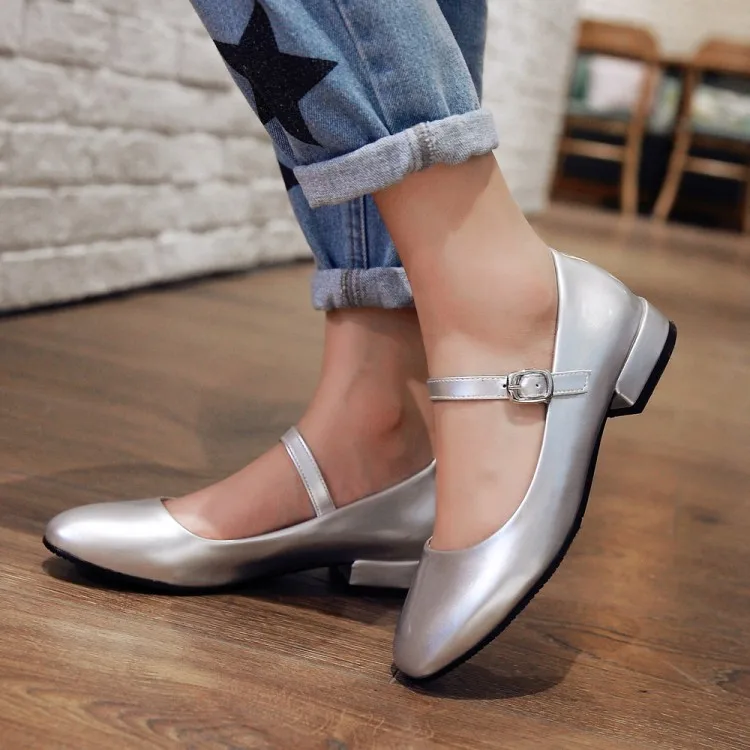 women casual flat shoes quality fashion lady sexy round toe spring autumn big size footwear hot sale EUR size 32-43  740-1