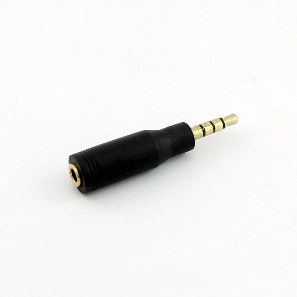 

10x 3.5mm 4 Pole Male to 3.5mm 4 Pole Female Steteo Headphone Audio Male to Female Gold Plated Connector Adapter Black