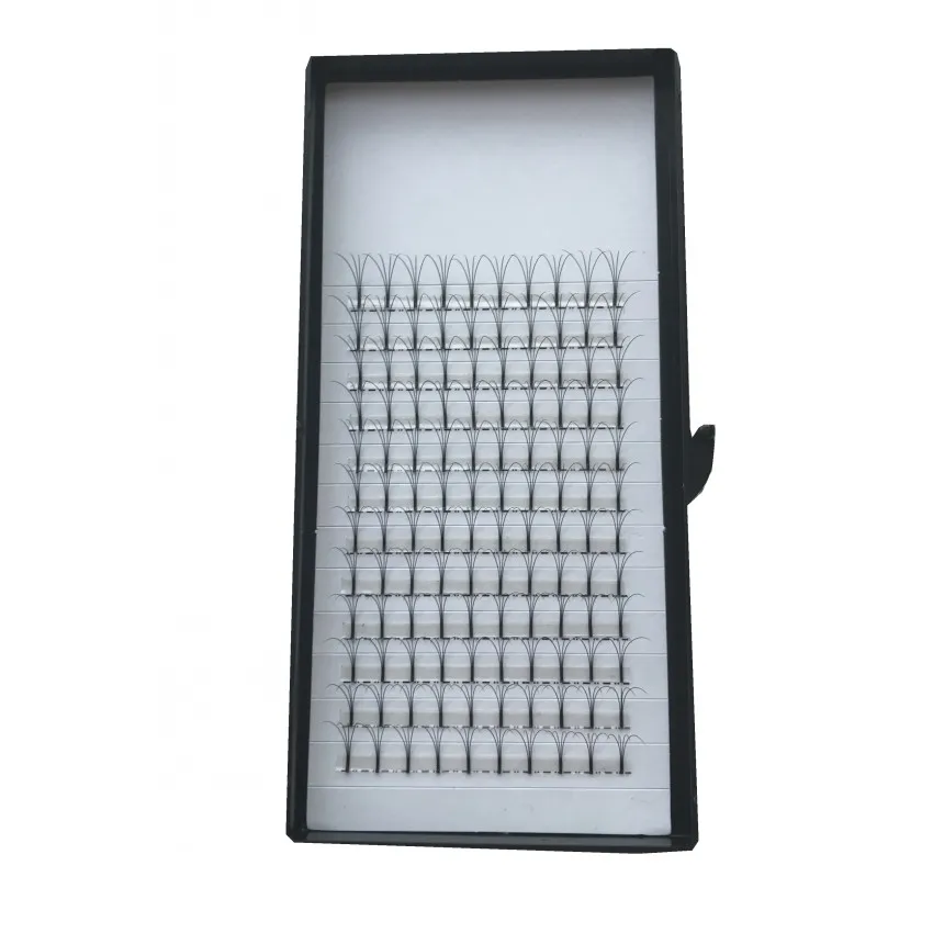 

3 Trays/lot 3/4/5D Individual Eyelashes 0.10mm THickness C and D curl Long Stem Premade Fans Lashes Popular Volume Free Shipping