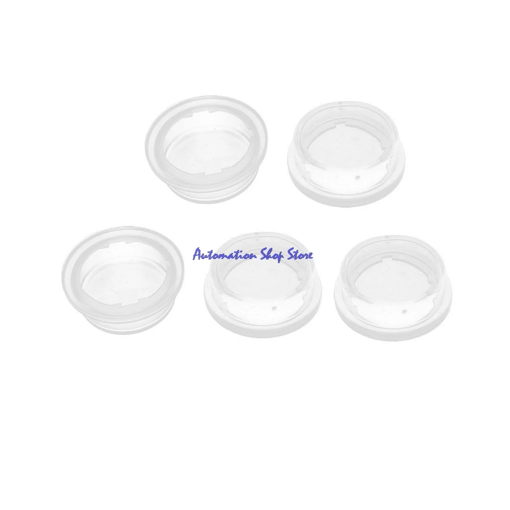 5Pcs Clear Silicone Waterproof Rocker Switch Protect Cover Round Caps