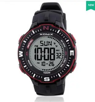 XONIX Mens Sports Watches Digital Waterproof 100m Led Light Outdoor Watch Multi Function Outdoor Wristwatch