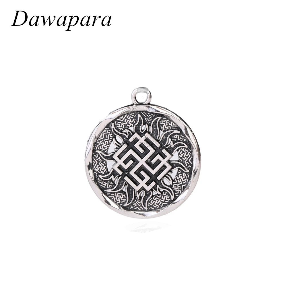 Dawapara Svarozhich Russian Slavic Coin Pendants Amulet and Talisman Necklaces Accessories Pagan Metal Tags Jewelry for Men