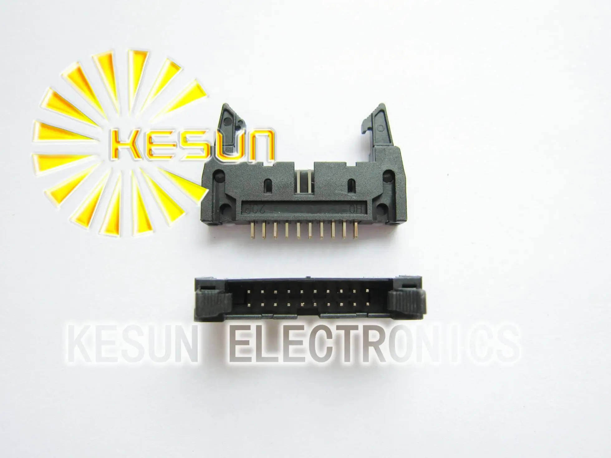 50PCS/LOT  DC2-20P 2.54mm Straight Male Box Header With Ear