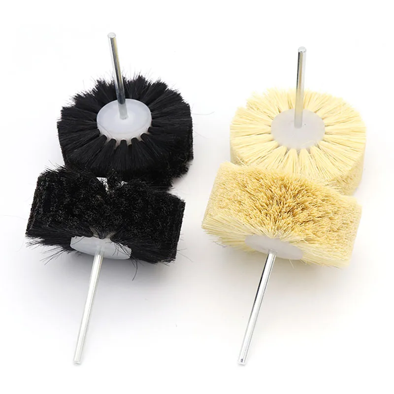 1 pcs Schurende Sisal Filament of Varken Haar Borstel Polijsten Slijpen Buffing Wiel Houtbewerking Voor Meubels Roterende Boor Gereedschap