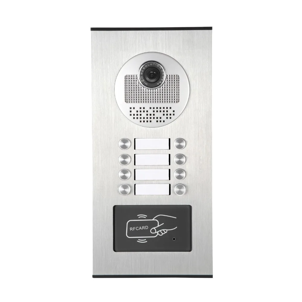 8 Units Video Intercom Apartment Door Phone System HD Camera 7\