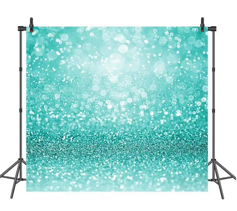 

Teal Turquoise Green Glitter Photography Backdrops Wedding Birthday Party Backdrop Sparkle Photo Booth Backdrop