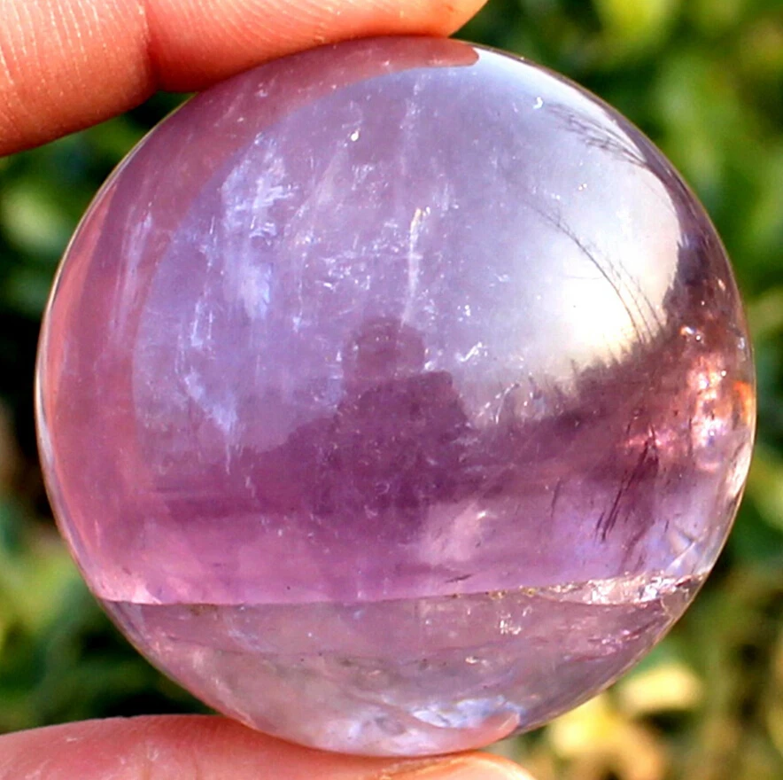 140g 46mm Natural Amethyst Quartz Crystal Sphere Ball Healing