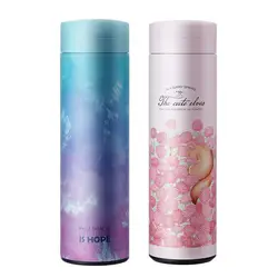 450ml Fantasy colorful pattern Thermos cup with Filter Coffee Tea Thermos Mug Thermal Bottle Travel Drink Stainless Steel Bottle