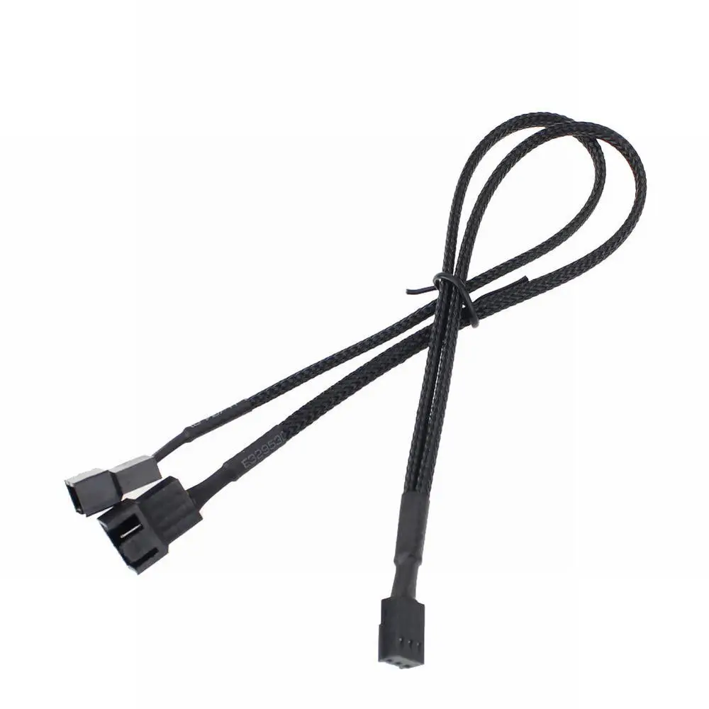 3Pin PWM Weibliche Y-Splitter Dual 3Pin Männlich Computer Gehäuselüfter Power-verlängerungskabel 30 CM 11,81 Zoll