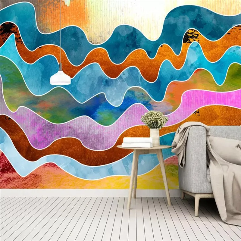 Custom Mural Wallpaper  Abstract Artistic Conception Landscape Background Wall