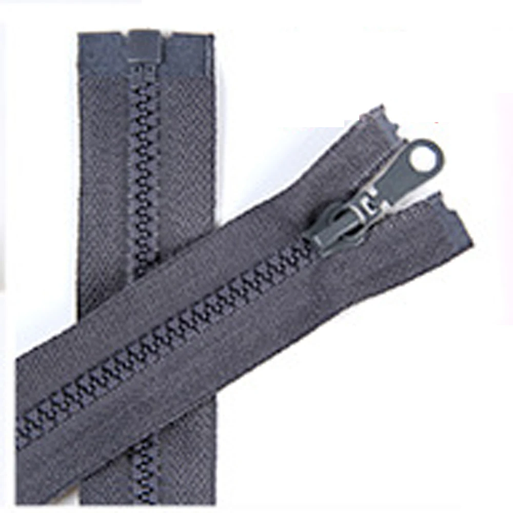 GUGULUZA-Open End Zippers Resina, Extrator De Anel para Sacos, Carteira, Bolsa, Acessórios De Costura Do Vestuário, 60cm, 10Pcs