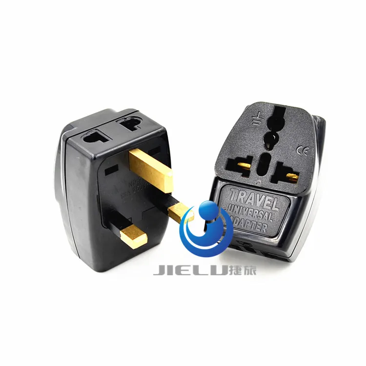 2016 NEW promotions Universal 3 in 1 Plug  United Kingdom UK plug adapter  TYPE G HONGKONG Grounded Adaptor Plug Adapter Type G