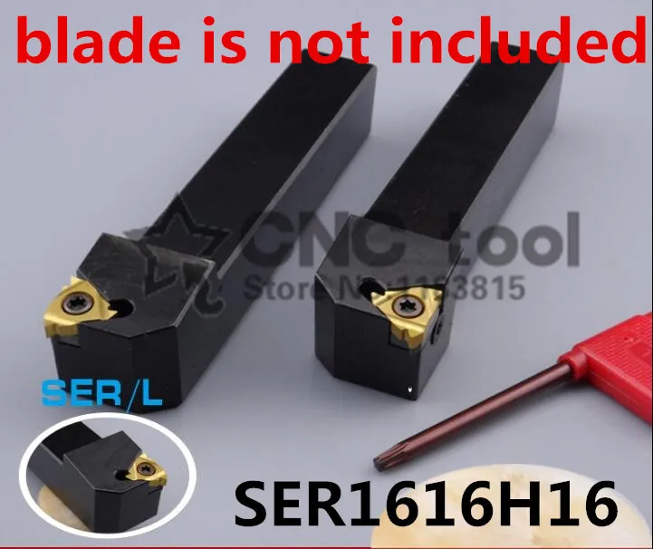 SER1616H16/ SEL1616H16 External Threading Turning Tool, Lathe Cutting tool Threaded Turning Tool Holder, CNC Cutting Tool for 16